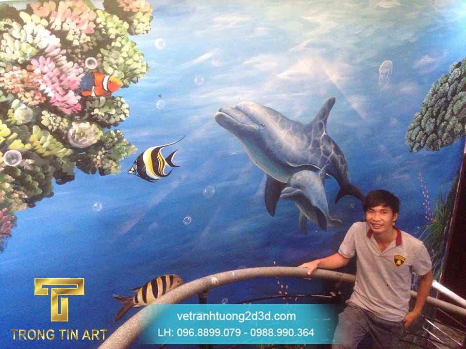 VẼ TRANH TƯỜNG 3D MỸ THUẬT TRỌNG TÍN ART