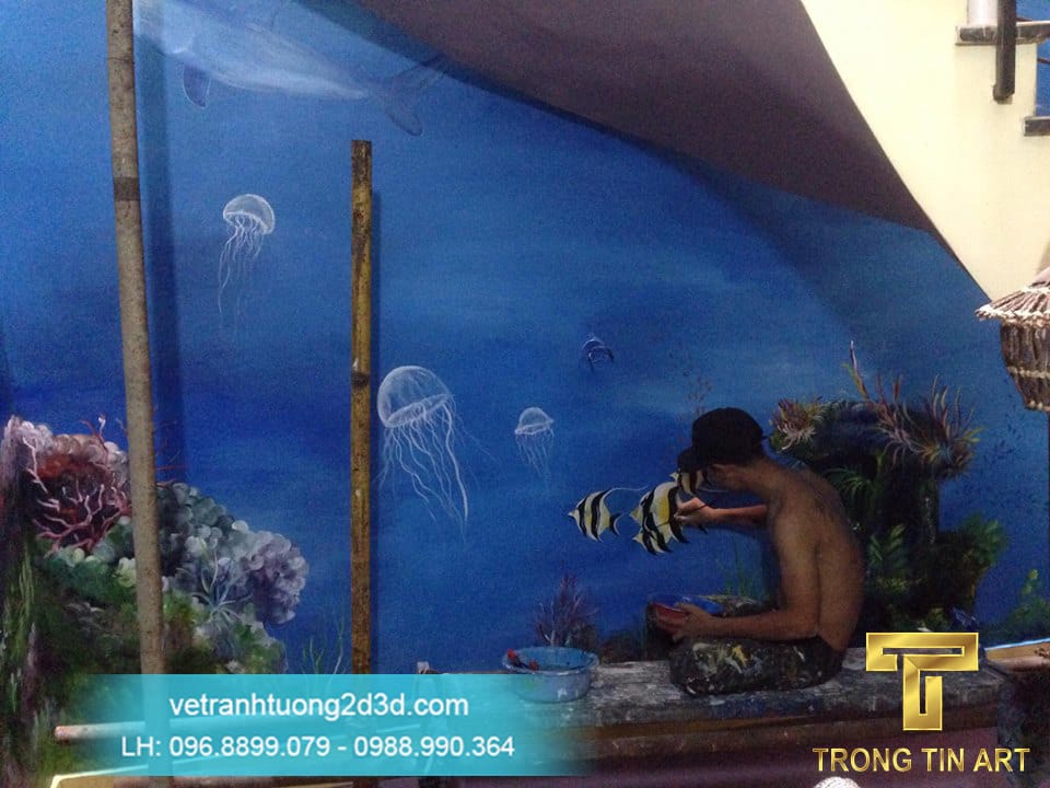 VẼ TRANH TƯỜNG 3D MỸ THUẬT TRỌNG TÍN ART