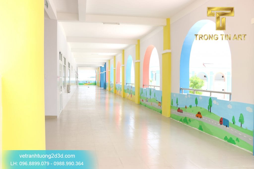 VẼ TRANH TƯỜNG 3D MỸ THUẬT TRỌNG TÍN ART