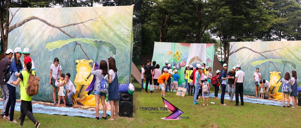 VẼ TRANH TƯỜNG 3D MỸ THUẬT TRỌNG TÍN ART