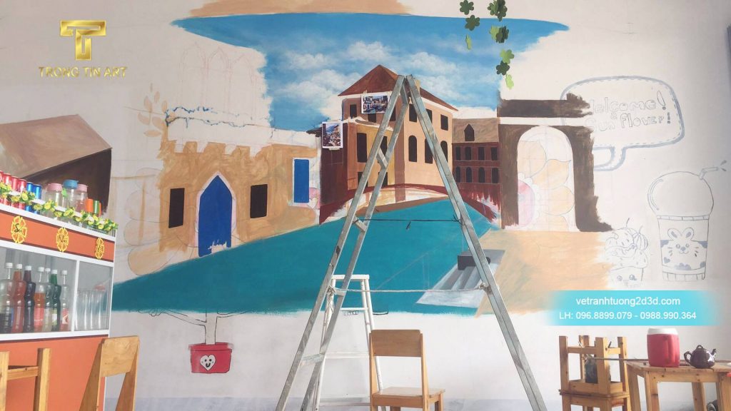 VẼ TRANH TƯỜNG 3D MỸ THUẬT TRỌNG TÍN ART