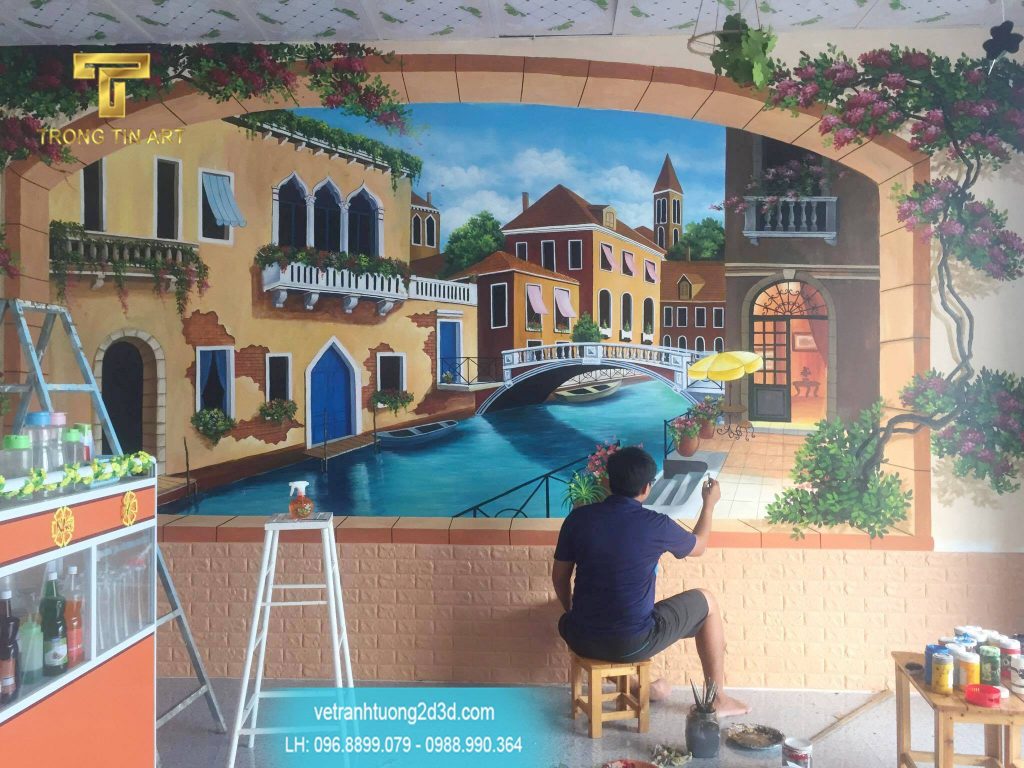 VẼ TRANH TƯỜNG 3D MỸ THUẬT TRỌNG TÍN ART