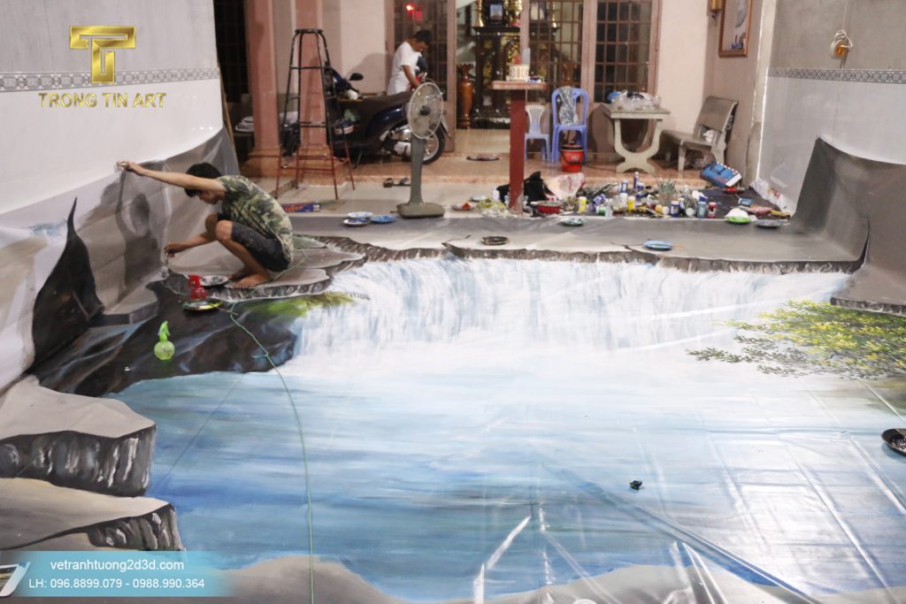 VẼ TRANH TƯỜNG 3D MỸ THUẬT TRỌNG TÍN ART