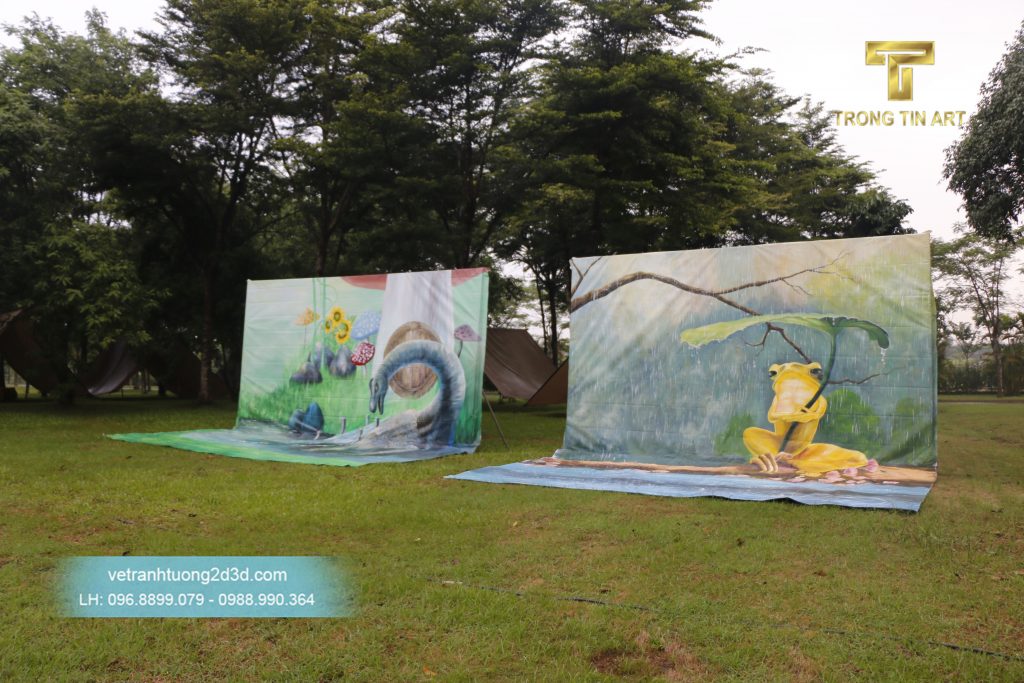 VẼ TRANH TƯỜNG 3D MỸ THUẬT TRỌNG TÍN ART