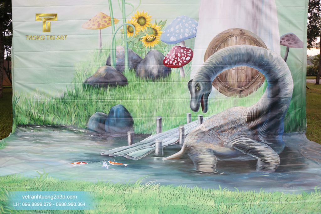 VẼ TRANH TƯỜNG 3D MỸ THUẬT TRỌNG TÍN ART