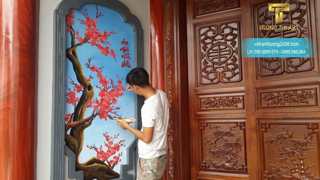 VẼ TRANH TƯỜNG 3D MỸ THUẬT TRỌNG TÍN ART