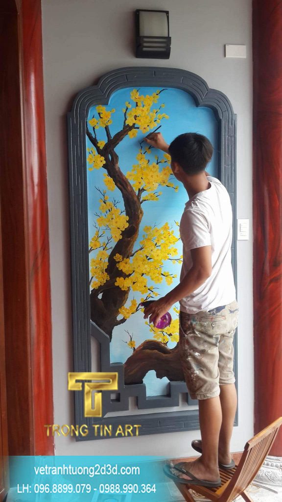 VẼ TRANH TƯỜNG 3D MỸ THUẬT TRỌNG TÍN ART