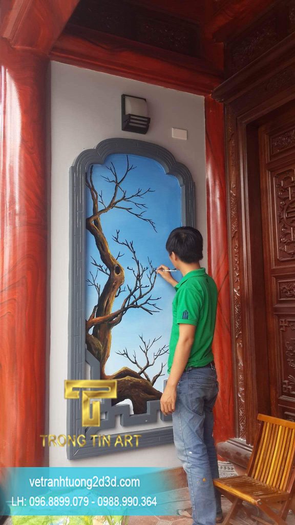 VẼ TRANH TƯỜNG 3D MỸ THUẬT TRỌNG TÍN ART