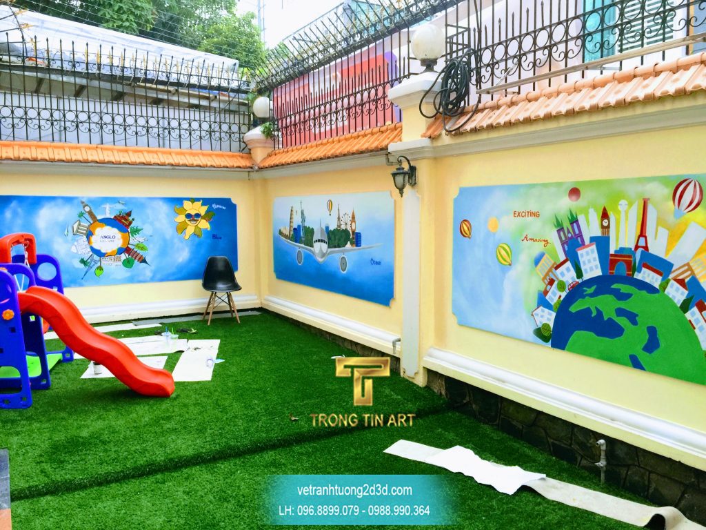 VẼ TRANH TƯỜNG 3D MỸ THUẬT TRỌNG TÍN ART