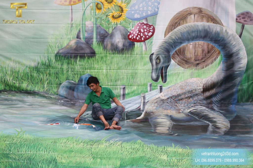 VẼ TRANH TƯỜNG 3D MỸ THUẬT TRỌNG TÍN ART