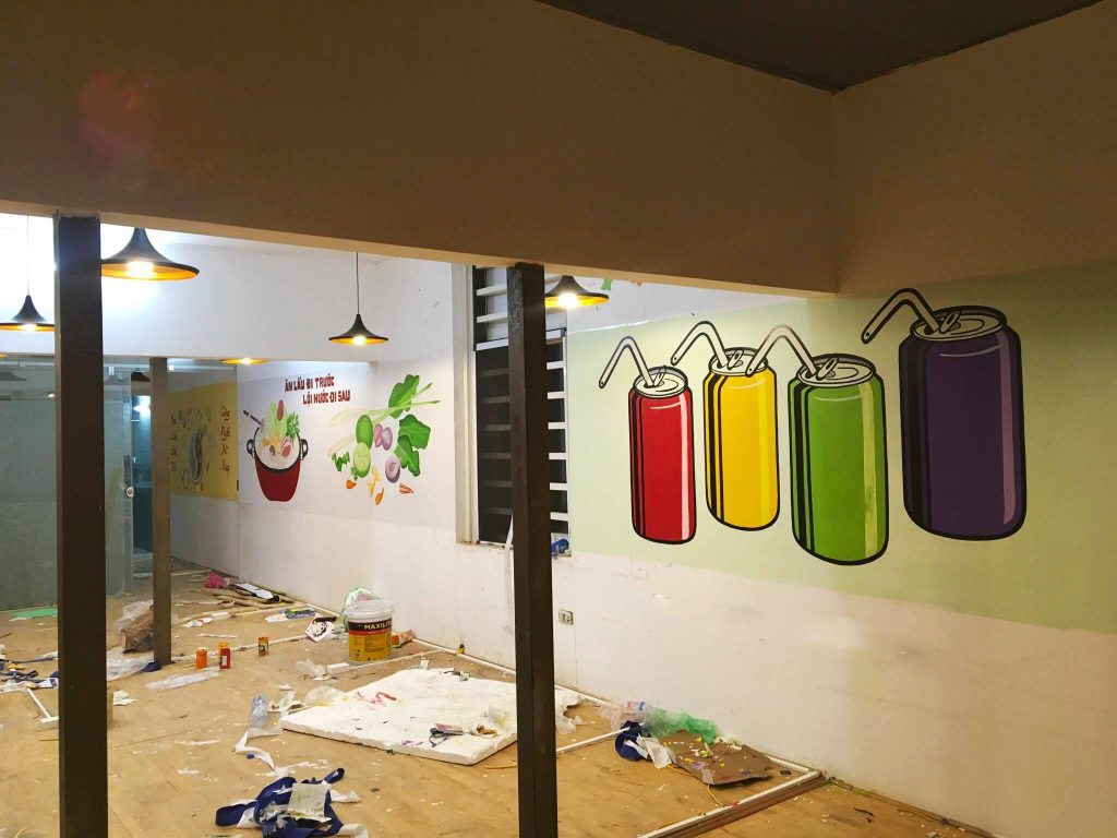 VẼ TRANH TƯỜNG 3D MỸ THUẬT TRỌNG TÍN ART