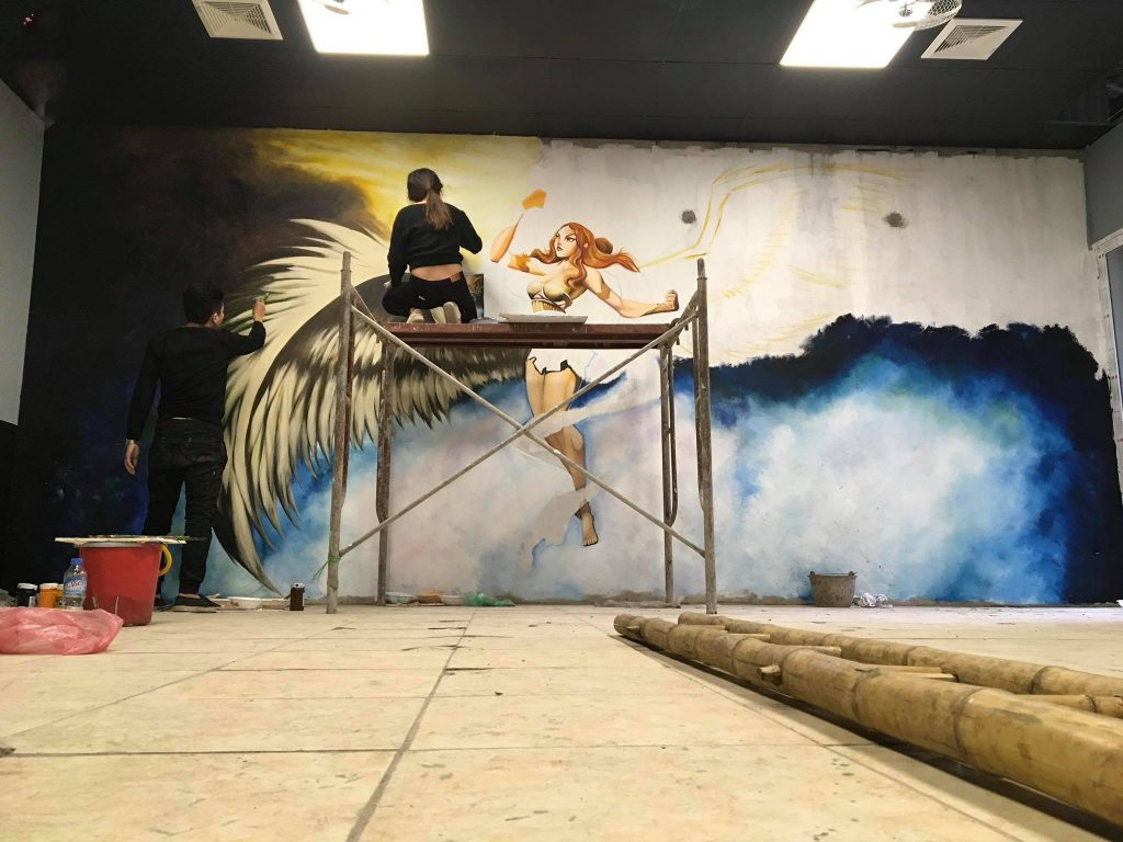 VẼ TRANH TƯỜNG 3D MỸ THUẬT TRỌNG TÍN ART