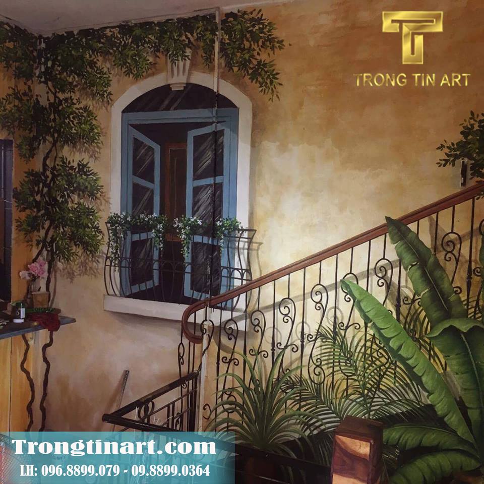 VẼ TRANH TƯỜNG 3D MỸ THUẬT TRỌNG TÍN ART