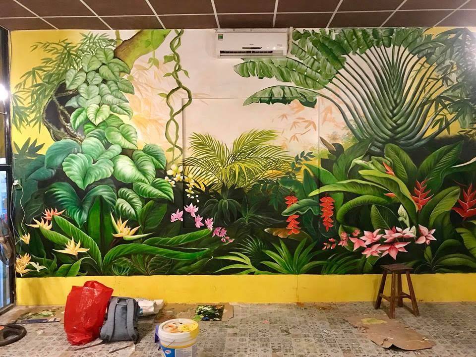 VẼ TRANH TƯỜNG 3D MỸ THUẬT TRỌNG TÍN ART