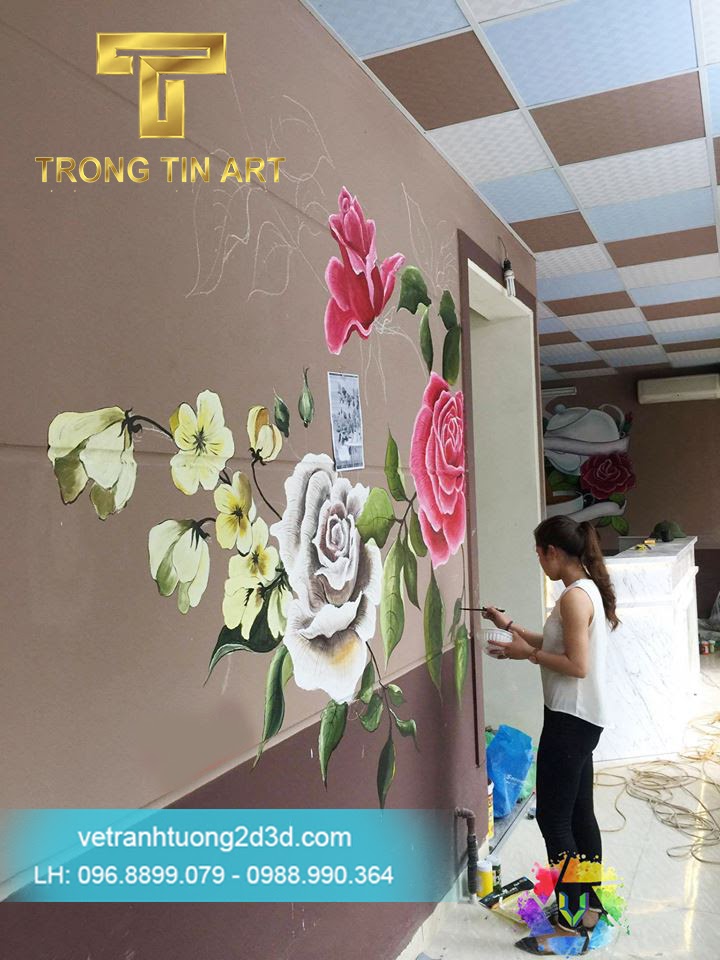 VẼ TRANH TƯỜNG 3D MỸ THUẬT TRỌNG TÍN ART