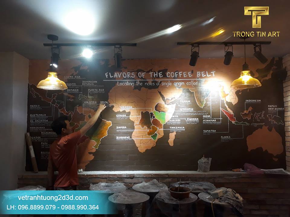 VẼ TRANH TƯỜNG 3D MỸ THUẬT TRỌNG TÍN ART