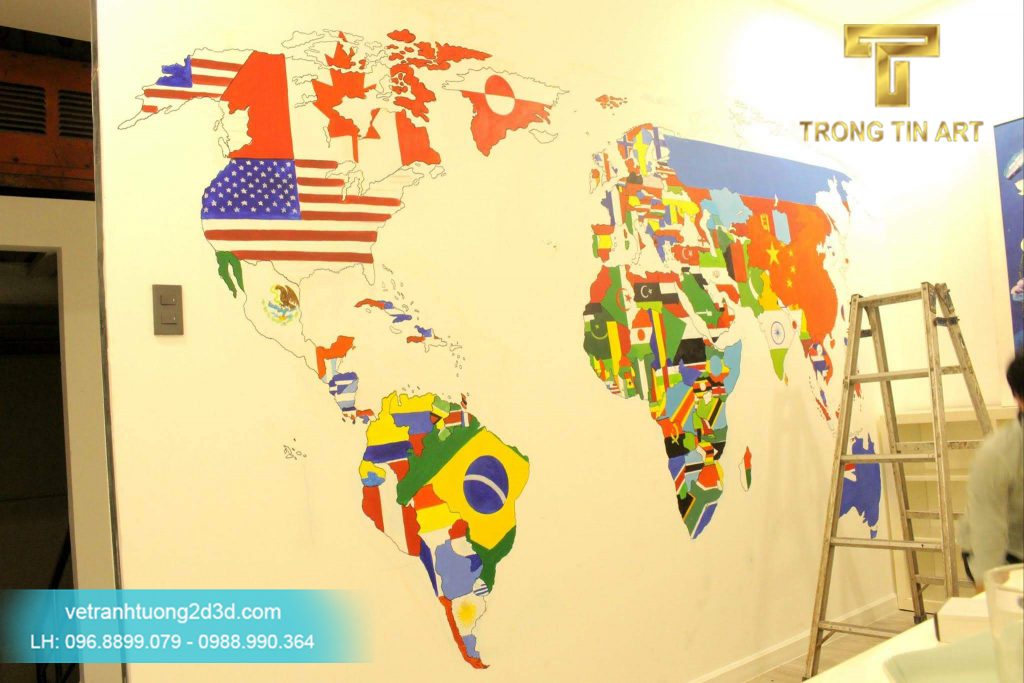 VẼ TRANH TƯỜNG 3D MỸ THUẬT TRỌNG TÍN ART