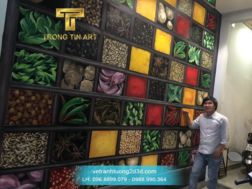 VẼ TRANH TƯỜNG 3D MỸ THUẬT TRỌNG TÍN ART