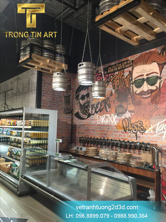 VẼ TRANH TƯỜNG 3D MỸ THUẬT TRỌNG TÍN ART