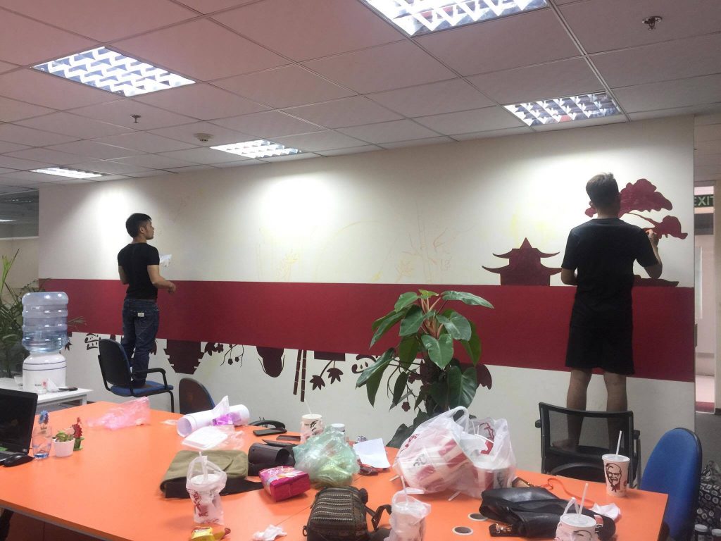 VẼ TRANH TƯỜNG 3D MỸ THUẬT TRỌNG TÍN ART