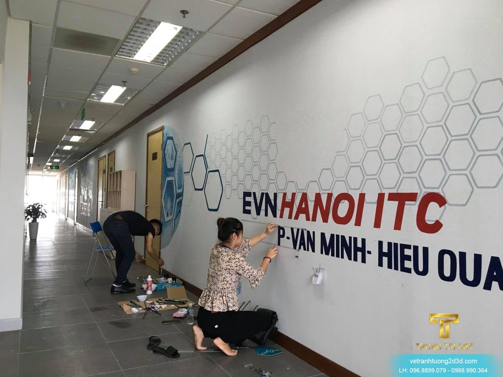 VẼ TRANH TƯỜNG 3D MỸ THUẬT TRỌNG TÍN ART