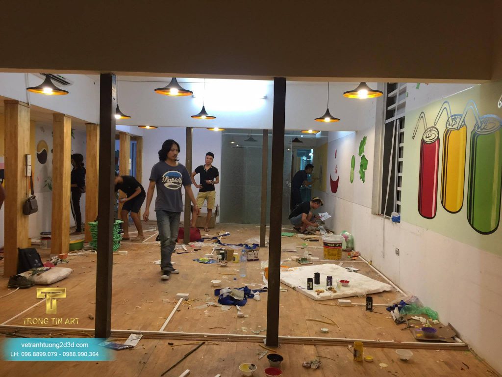 VẼ TRANH TƯỜNG 3D MỸ THUẬT TRỌNG TÍN ART