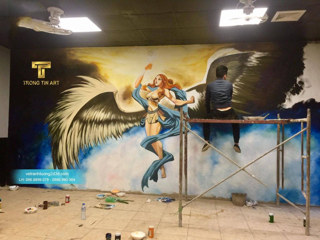 VẼ TRANH TƯỜNG 3D MỸ THUẬT TRỌNG TÍN ART