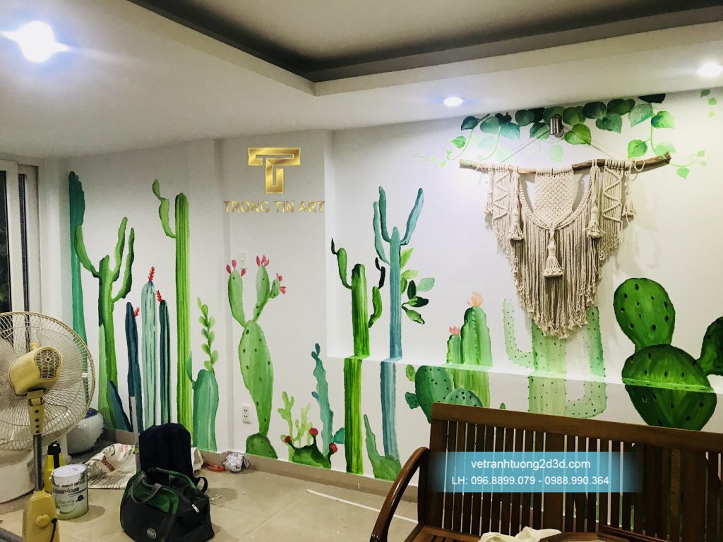 VẼ TRANH TƯỜNG 3D MỸ THUẬT TRỌNG TÍN ART
