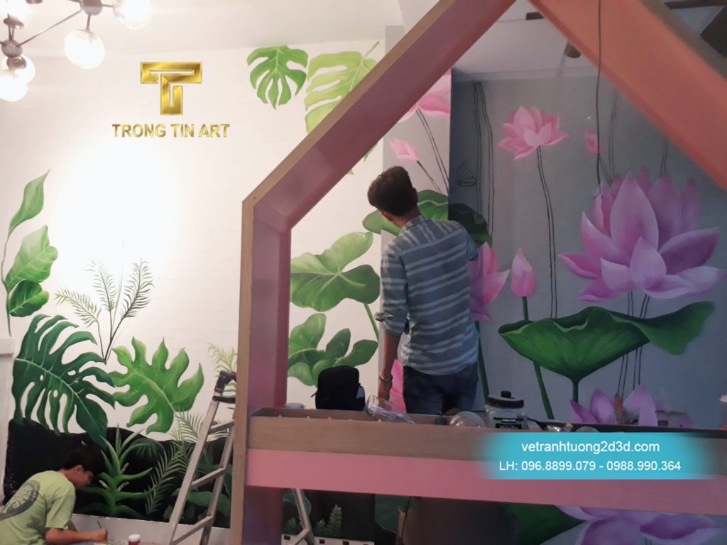 VẼ TRANH TƯỜNG 3D MỸ THUẬT TRỌNG TÍN ART
