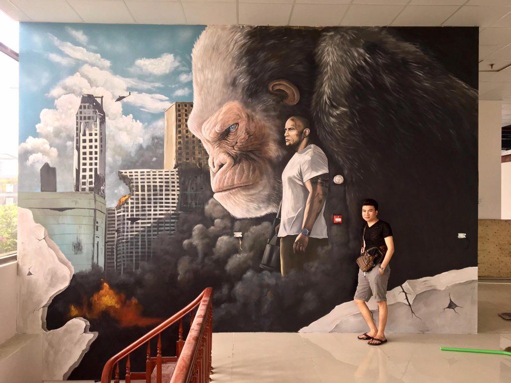 VẼ TRANH TƯỜNG 3D MỸ THUẬT TRỌNG TÍN ART