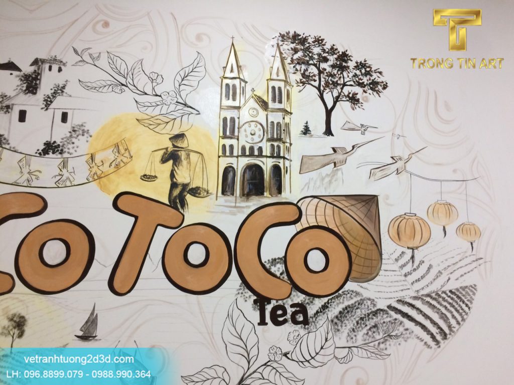 VẼ TRANH TƯỜNG 3D MỸ THUẬT TRỌNG TÍN ART