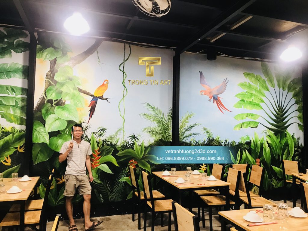 VẼ TRANH TƯỜNG 3D MỸ THUẬT TRỌNG TÍN ART
