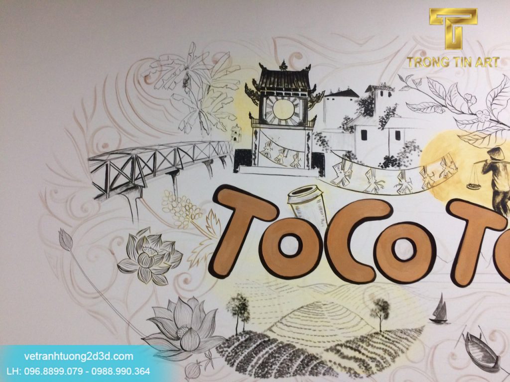 VẼ TRANH TƯỜNG 3D MỸ THUẬT TRỌNG TÍN ART