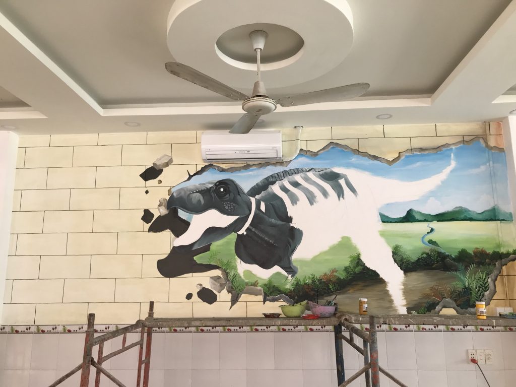VẼ TRANH TƯỜNG 3D MỸ THUẬT TRỌNG TÍN ART
