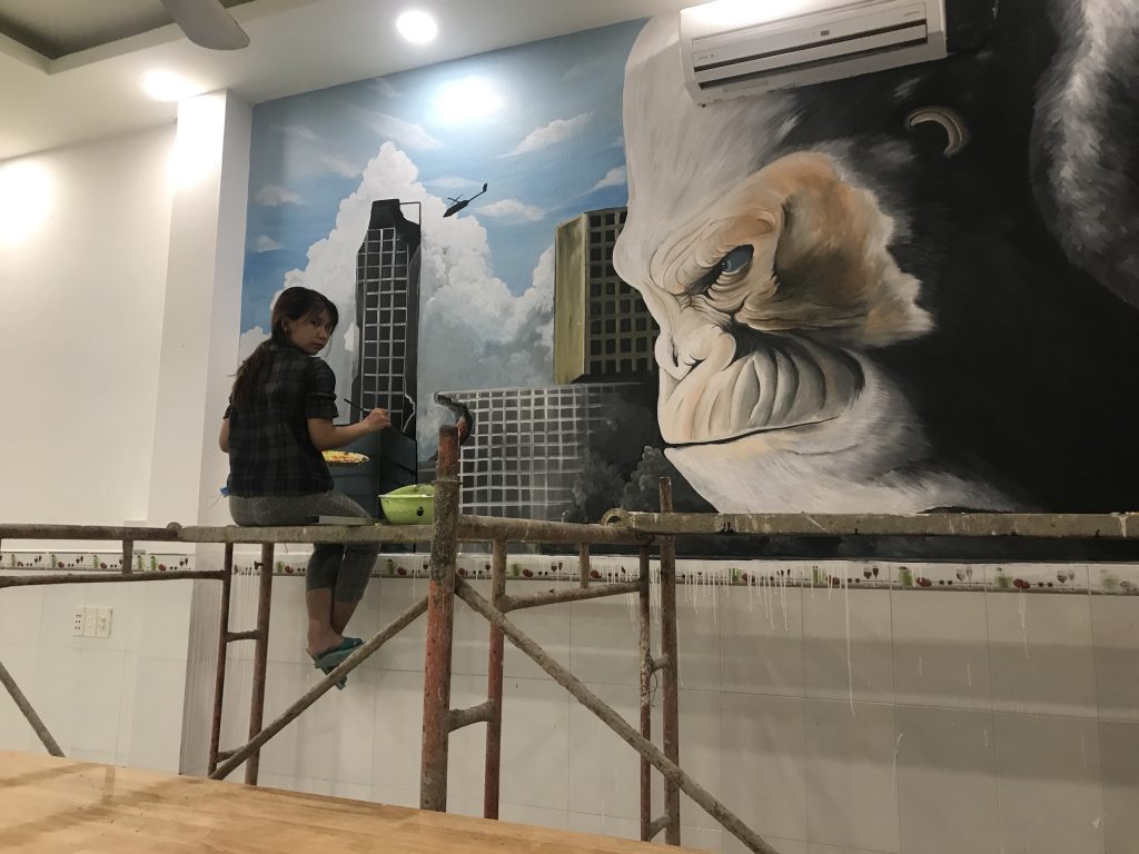 VẼ TRANH TƯỜNG 3D MỸ THUẬT TRỌNG TÍN ART