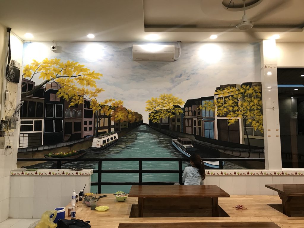 VẼ TRANH TƯỜNG 3D MỸ THUẬT TRỌNG TÍN ART