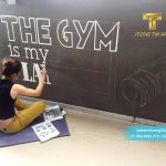 Vẽ tranh tường phòng Gym,Boxing,Thể Hình,Yoga,Muay Thái
