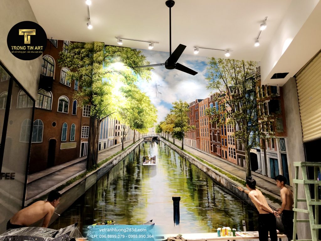 VẼ TRANH TƯỜNG 3D MỸ THUẬT TRỌNG TÍN ART
