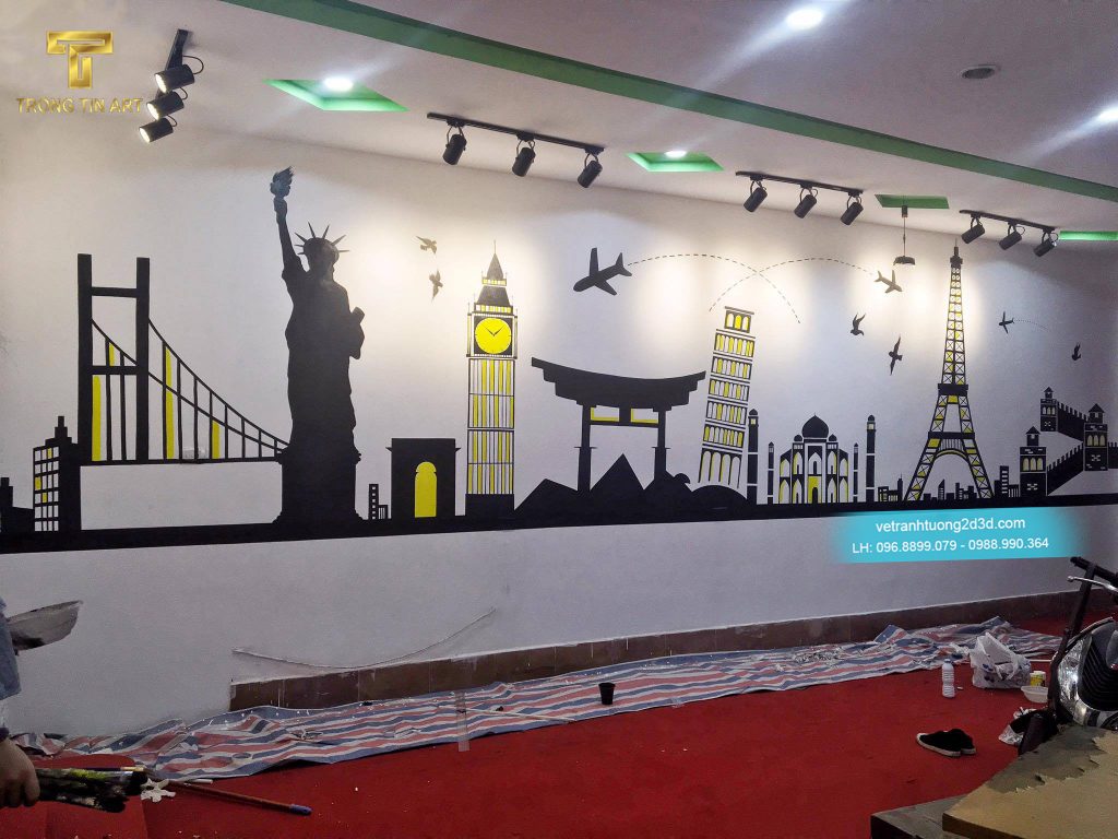 VẼ TRANH TƯỜNG 3D MỸ THUẬT TRỌNG TÍN ART