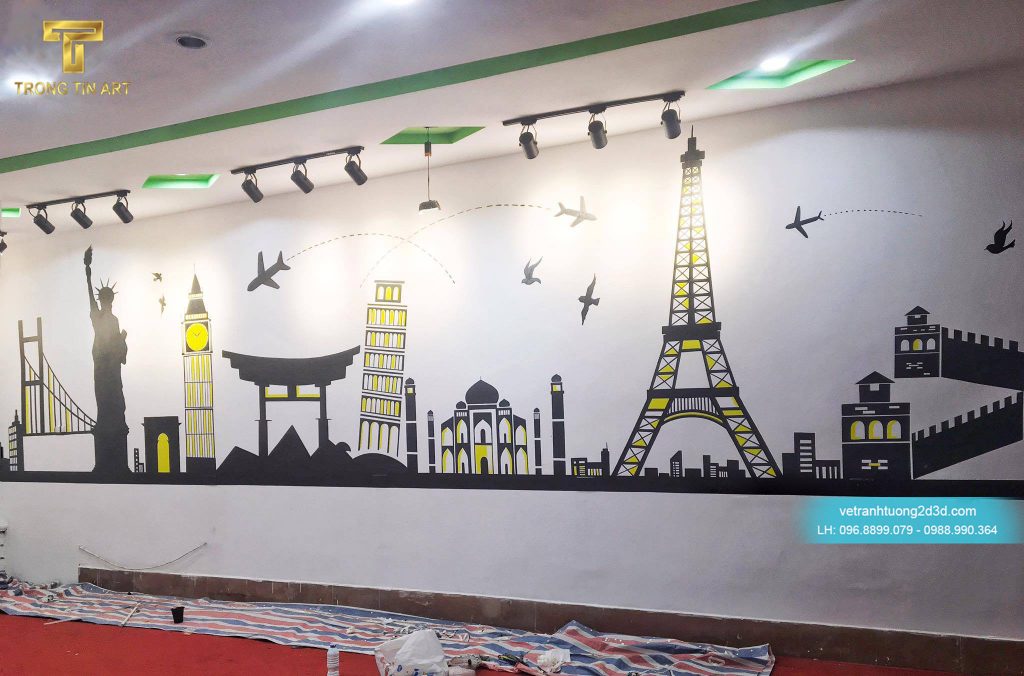VẼ TRANH TƯỜNG 3D MỸ THUẬT TRỌNG TÍN ART