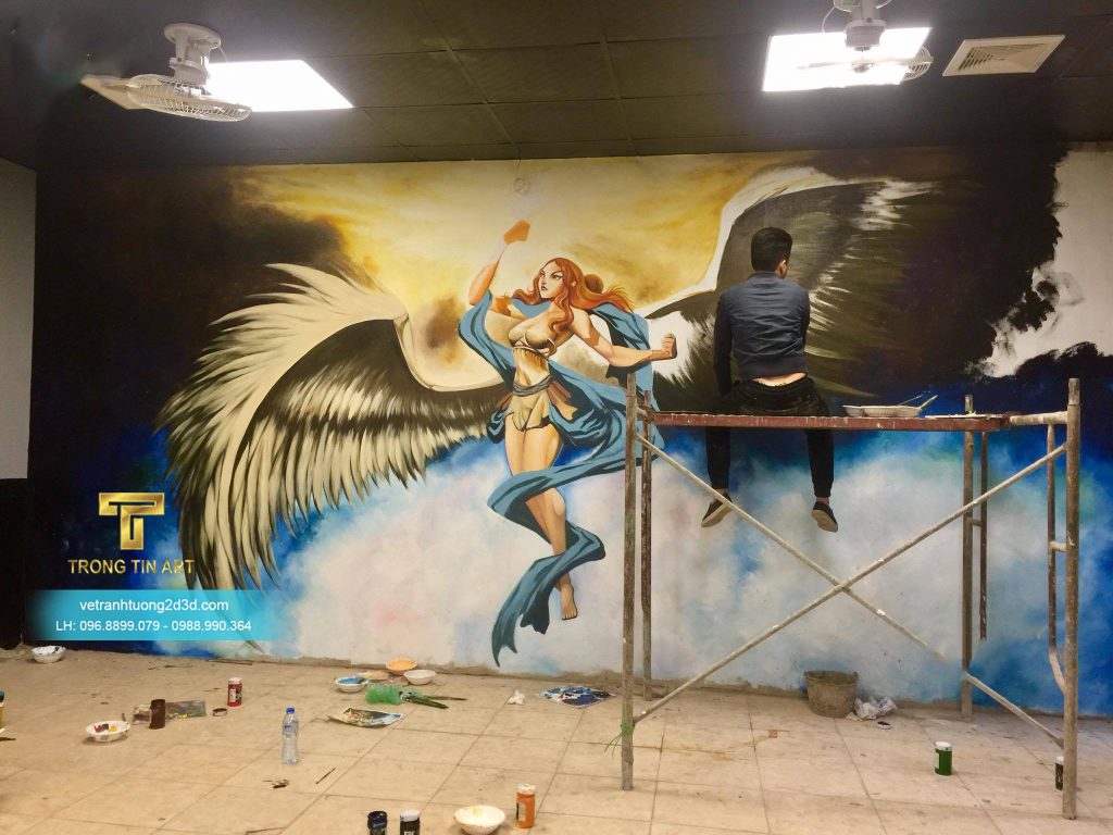 VẼ TRANH TƯỜNG 3D MỸ THUẬT TRỌNG TÍN ART
