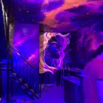 Vẽ Tranh Tường phát sáng quán cafe Galaxy tại bà rịa vũng tàu