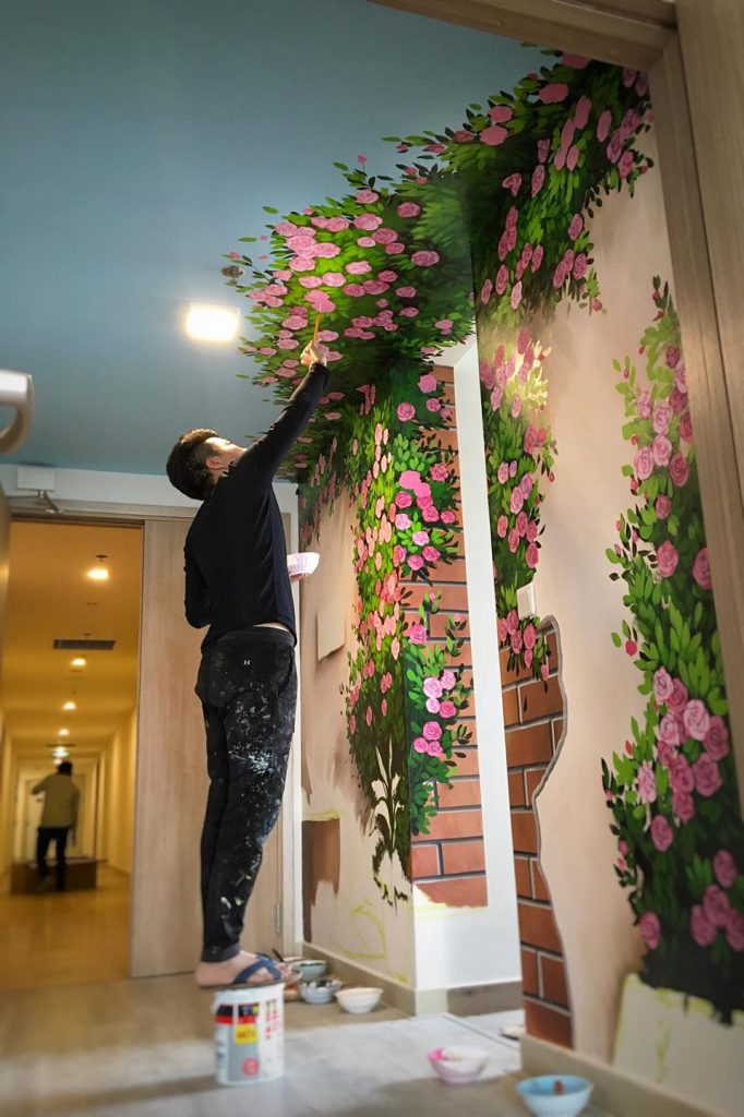 VẼ TRANH TƯỜNG 3D MỸ THUẬT TRỌNG TÍN ART