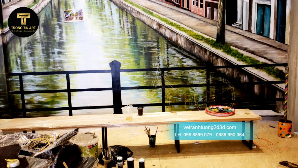 VẼ TRANH TƯỜNG 3D MỸ THUẬT TRỌNG TÍN ART