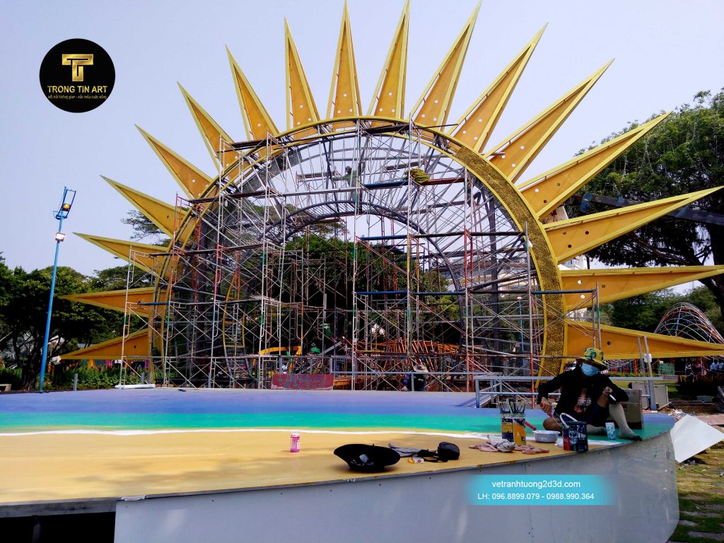VẼ TRANH TƯỜNG 3D MỸ THUẬT TRỌNG TÍN ART