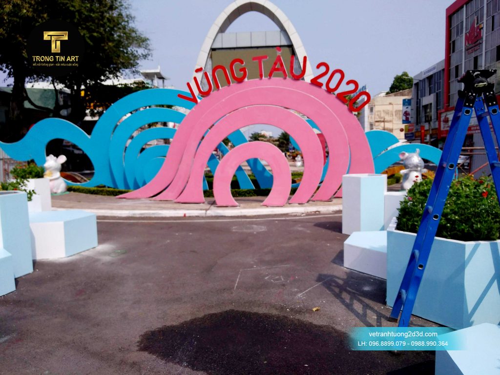 VẼ TRANH TƯỜNG 3D MỸ THUẬT TRỌNG TÍN ART