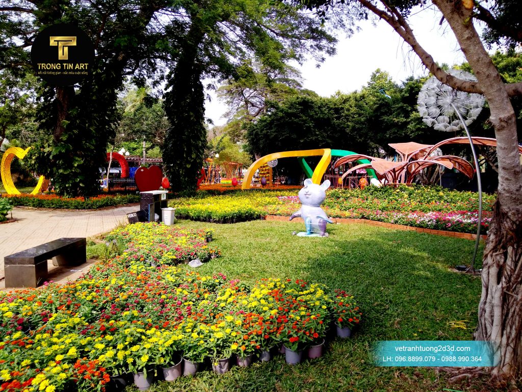 VẼ TRANH TƯỜNG 3D MỸ THUẬT TRỌNG TÍN ART