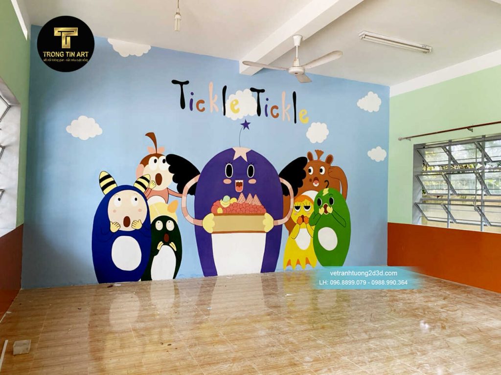 VẼ TRANH TƯỜNG 3D MỸ THUẬT TRỌNG TÍN ART