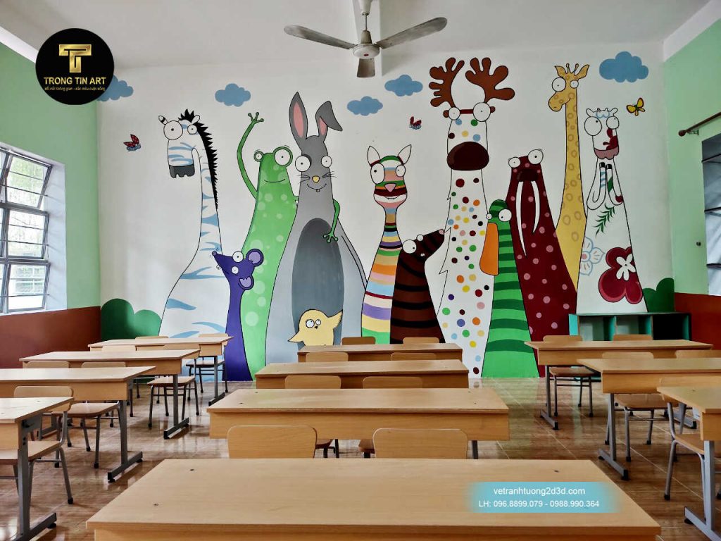 VẼ TRANH TƯỜNG 3D MỸ THUẬT TRỌNG TÍN ART
