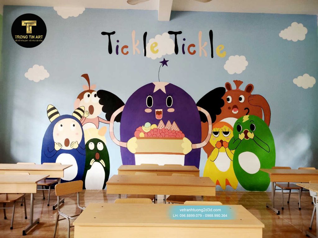 VẼ TRANH TƯỜNG 3D MỸ THUẬT TRỌNG TÍN ART